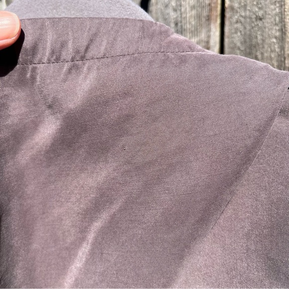 H&M Divided asymmetrical lightweight long zip up hooded trench coat size 6 - Picture 16 of 17